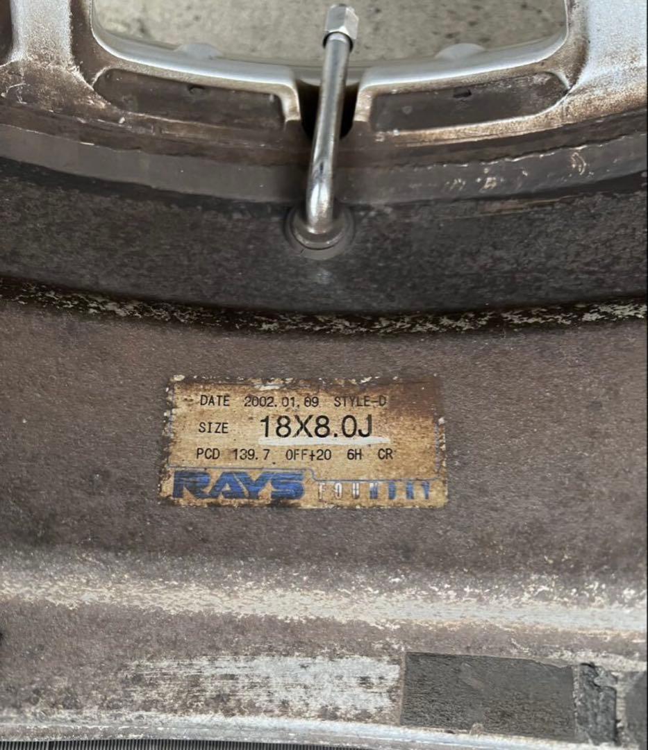 は*な様 RAYS 225/50R18 6穴　139.7 ハイエース　4本セット
