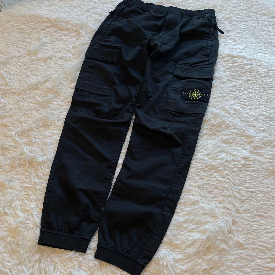 ston  カーゴパンツ ワッペン 黒 W31 TYPE RE-T