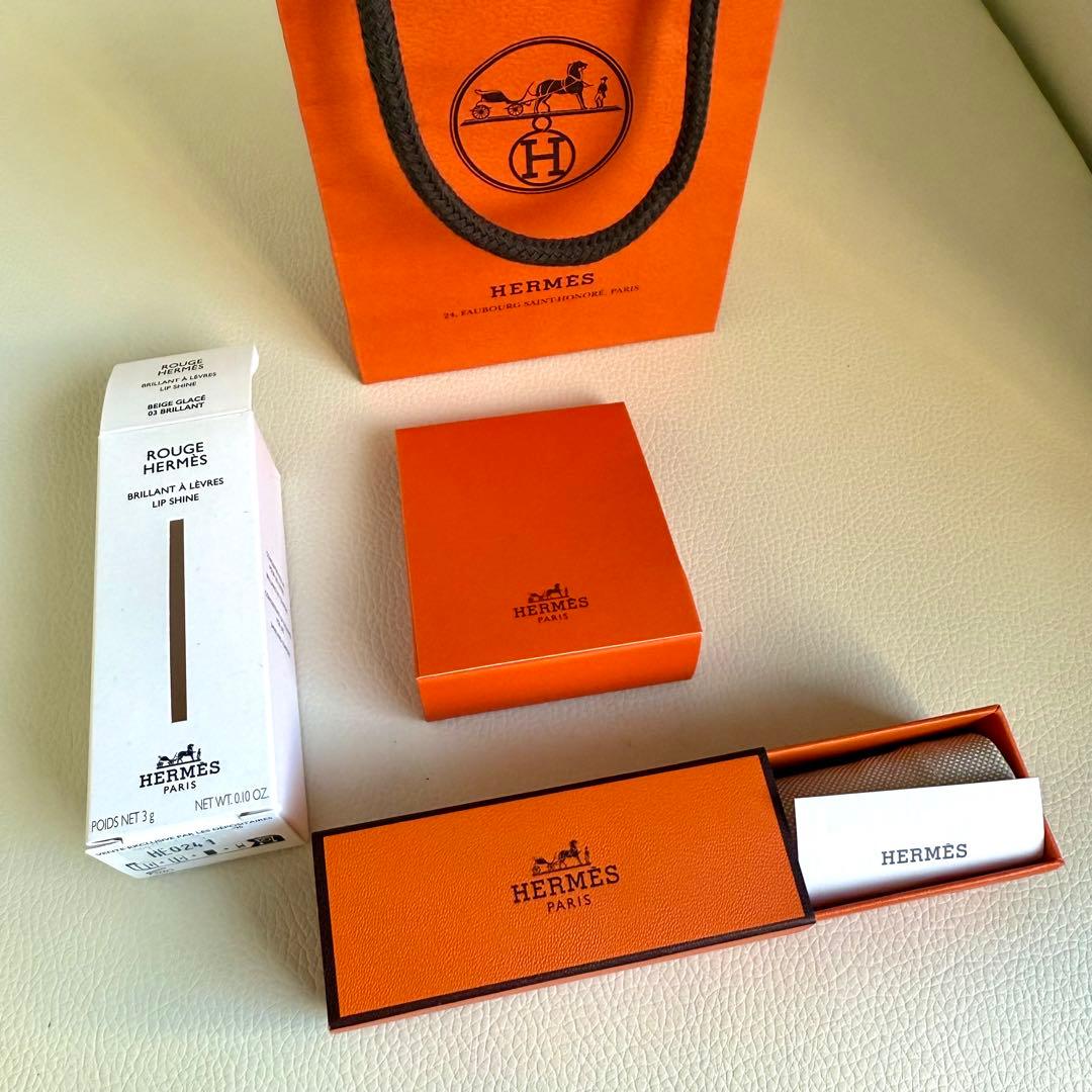 新品未使用 エルメス ルージュ ブリヤン 03 ベージュ・グラッセ