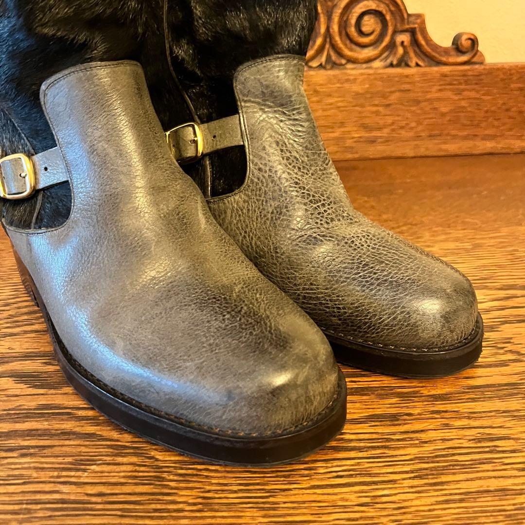 超希少　極美品　ADMJ ハラコ　ブーツ