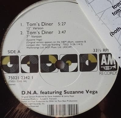 洋楽 D.N.A. FEAT. SUZANNE VEGA/TOM'S DINER