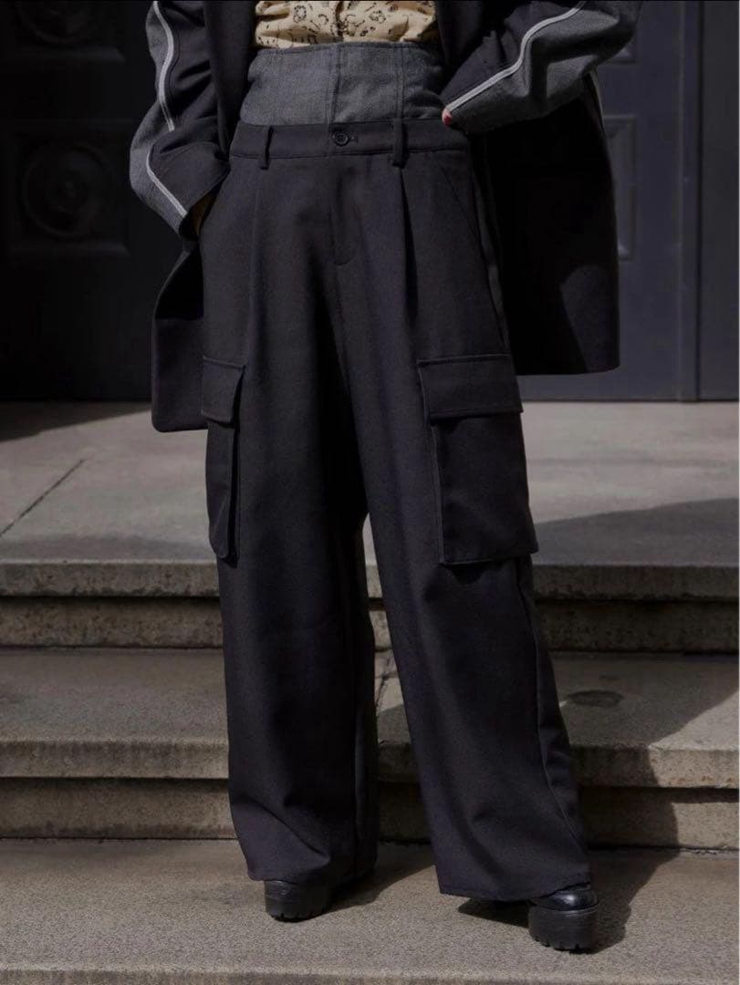 未使用級✨AMERI DENIM LIKE CORSET WORK PANTS