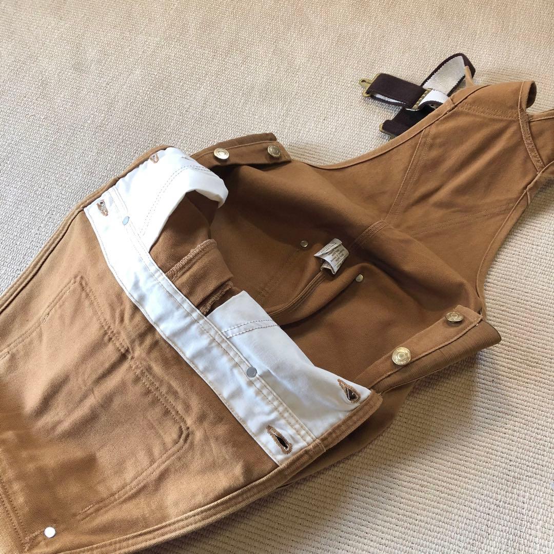 美品 カーハート オーバーオール Bib ダック ダブルニー つなぎ 30×30