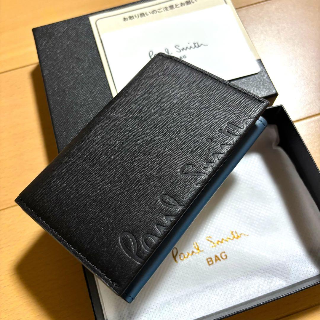 Paul Smith 現行品　クロップドロゴ　名刺入れ　新品未使用品　ブラック
