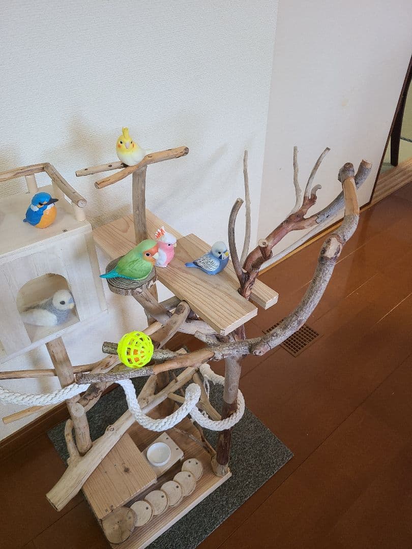 ⑥もちこオーダーページ　バードアスレチック流木　ハンドメイド