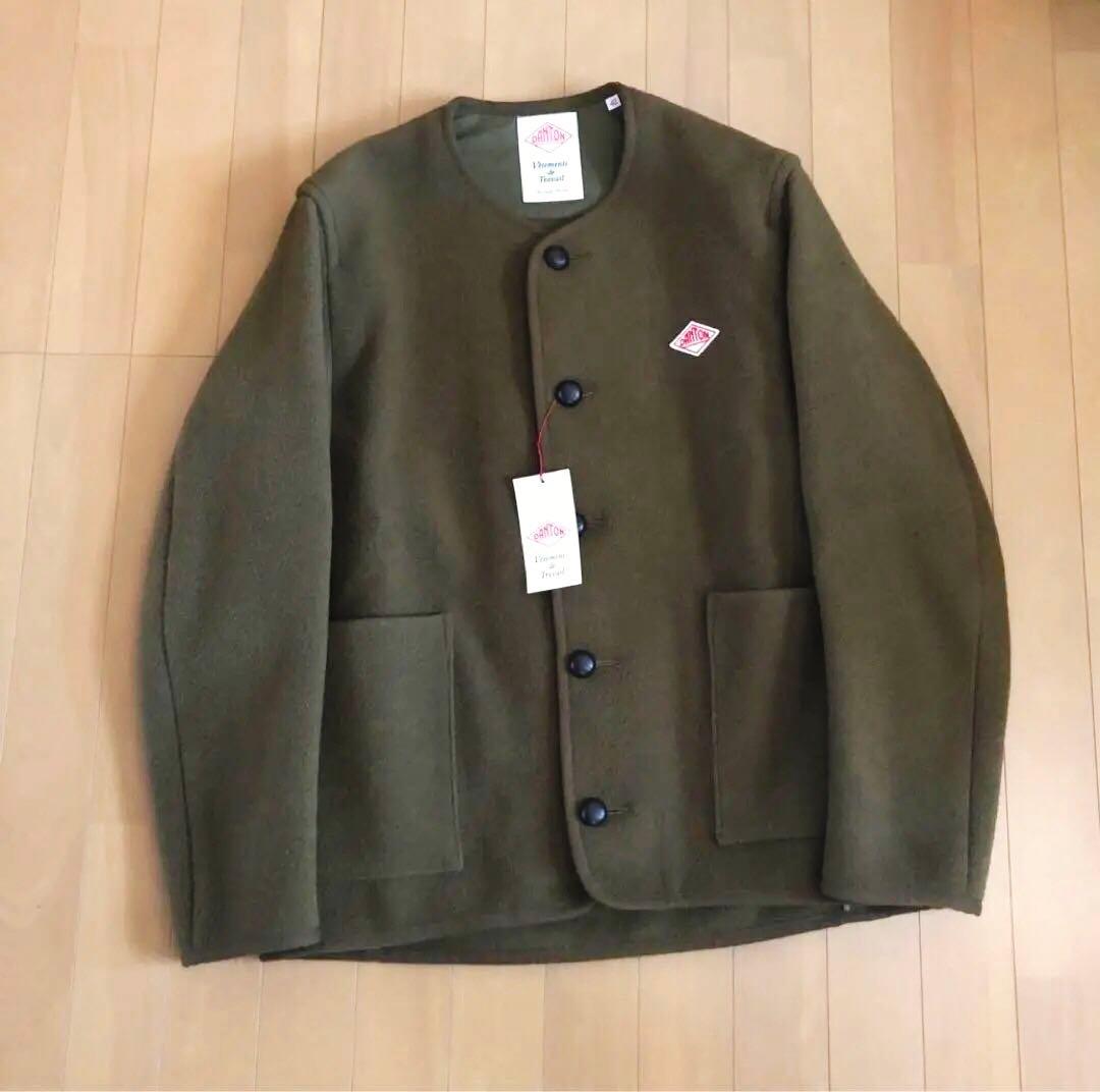 DANTON ウールジャケット カーキJD-8824