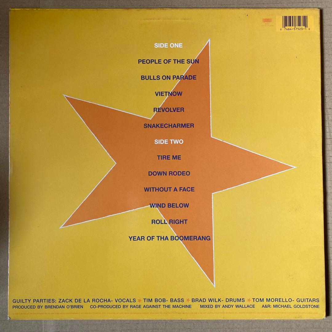 洋楽 1996 US Orig Rage Against The Machine LP