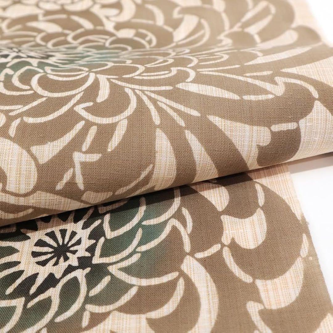 竺仙　紬浴衣（キングサイズ）乱菊