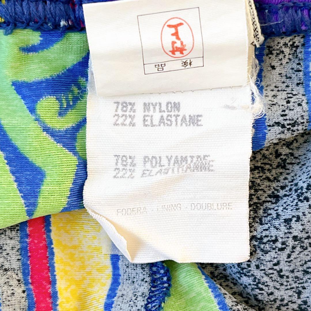 ★Gianni Versace★総柄レギンス スパッツ マルチカラー サイズ38