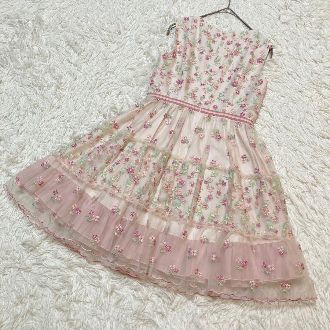 TOCCA トッカ ワンピース ドレス 140cm 花柄 刺繍 レース 発表会