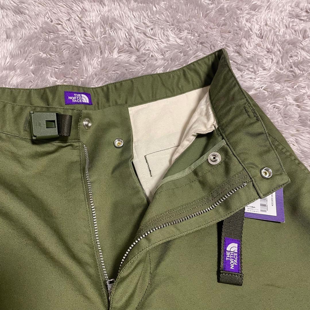 新品タグ付ノースフェイス パープルレーベル　チノパン ワイドジッパーフライ 30