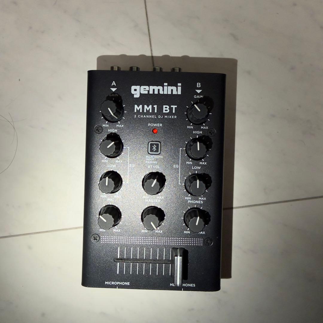 GEMINI DJ ミキサー ポータブル 2ch MM1 美品