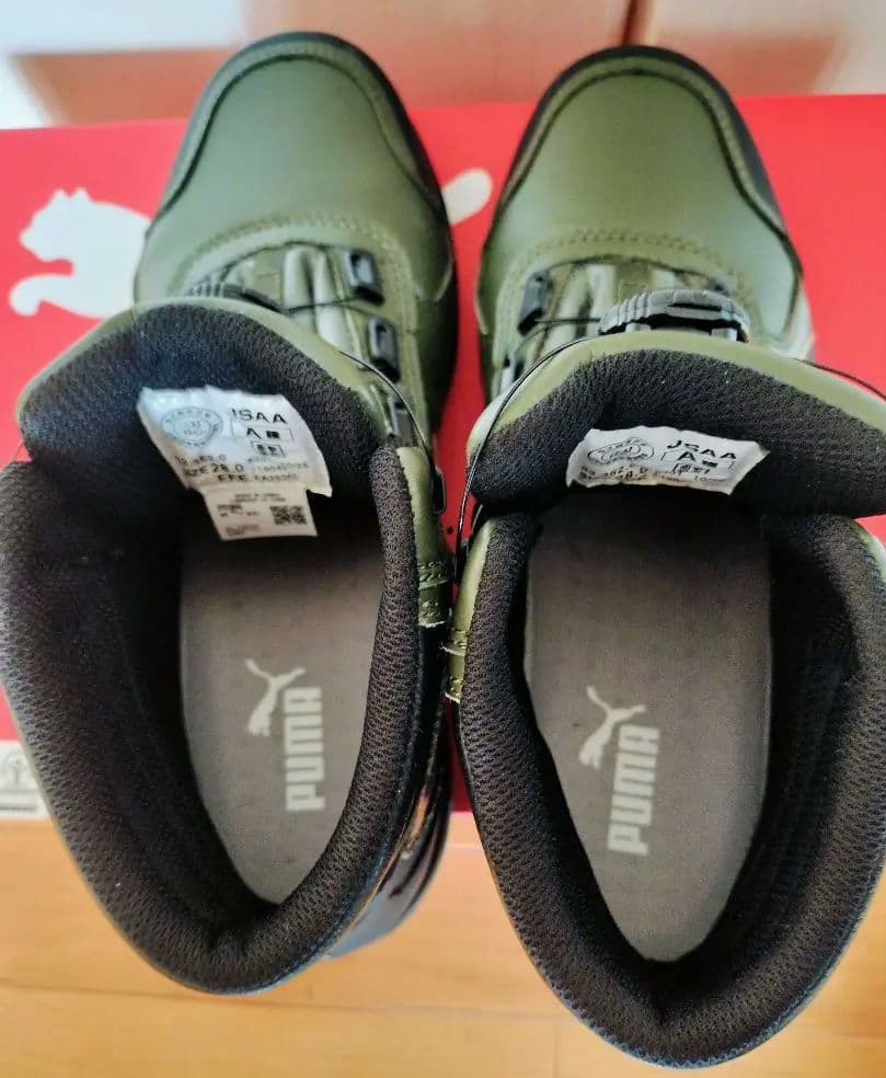 Puma オリーブグリーン 安全靴