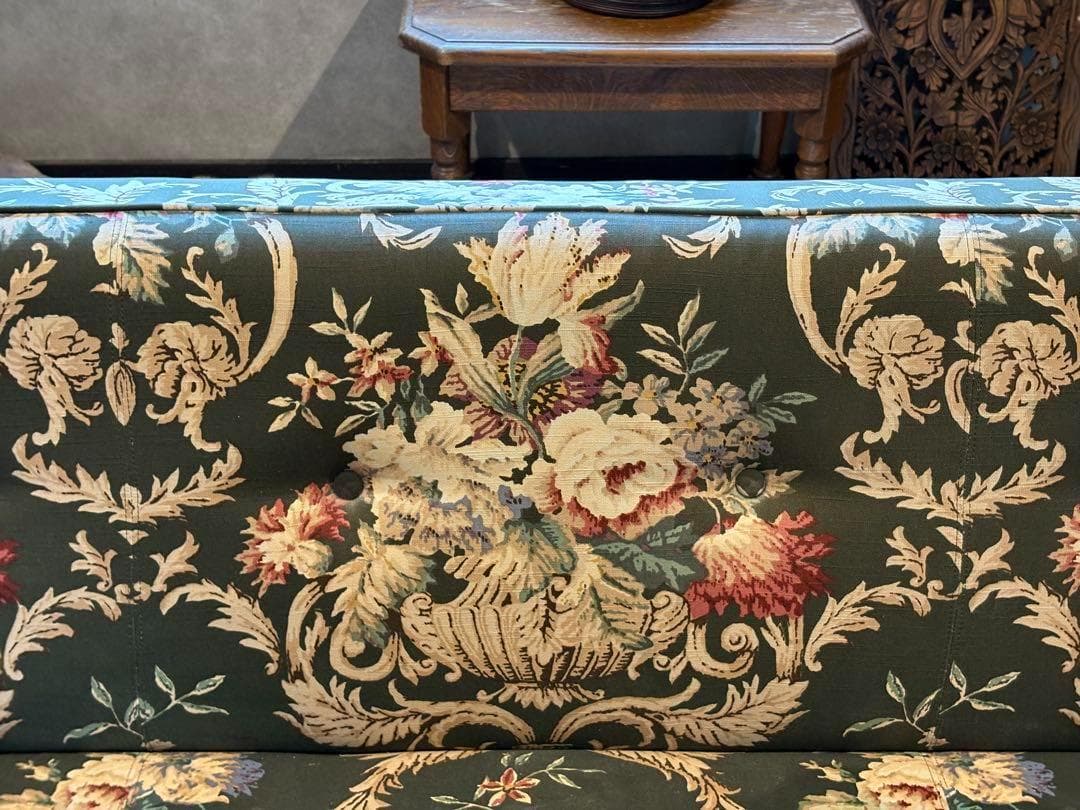 希少　カリモク　コロニアル　ソファベッド　アンティーク　ビンテージ　レトロ　HZ