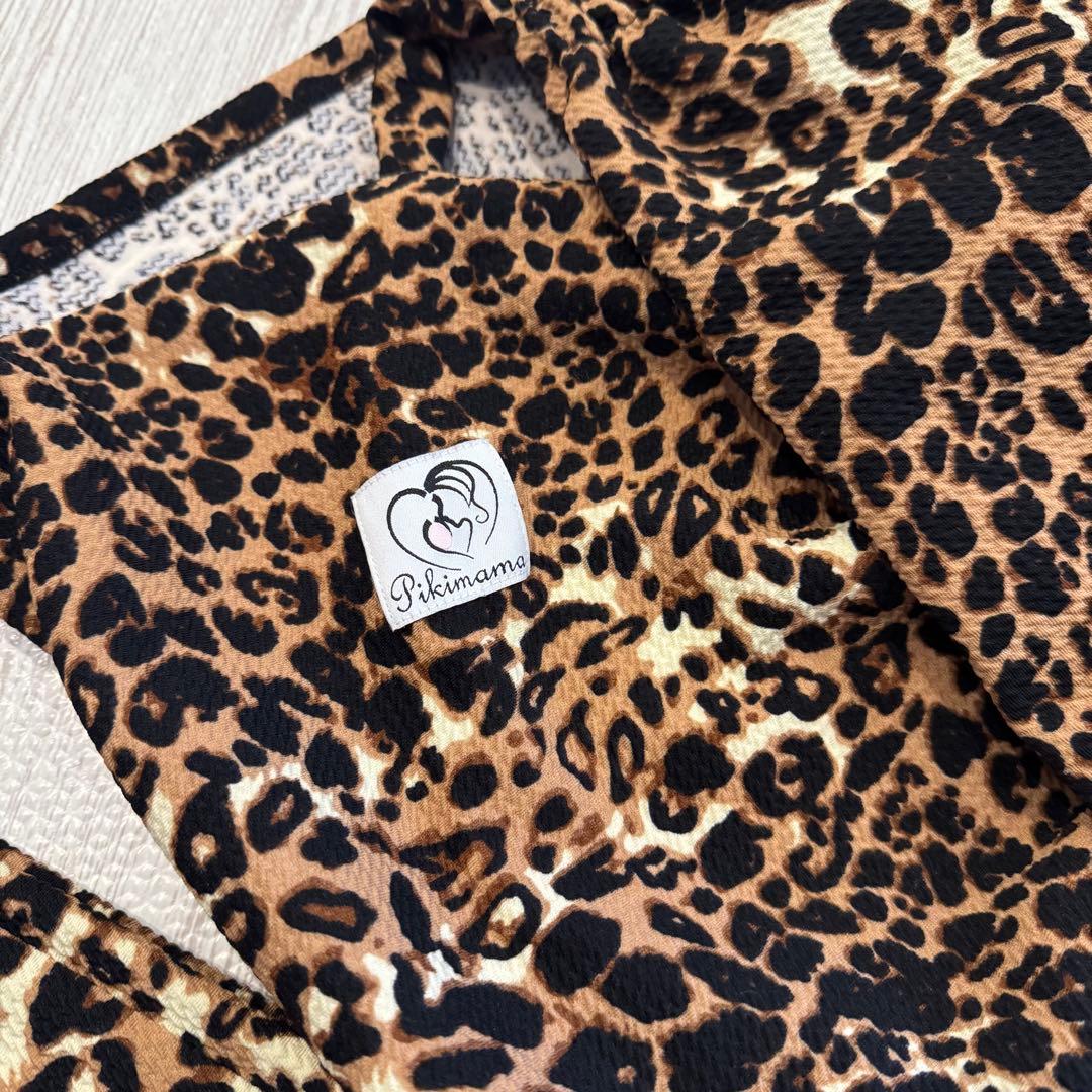 Pikimama ヒョウ柄 抱っこ紐 M 日本製