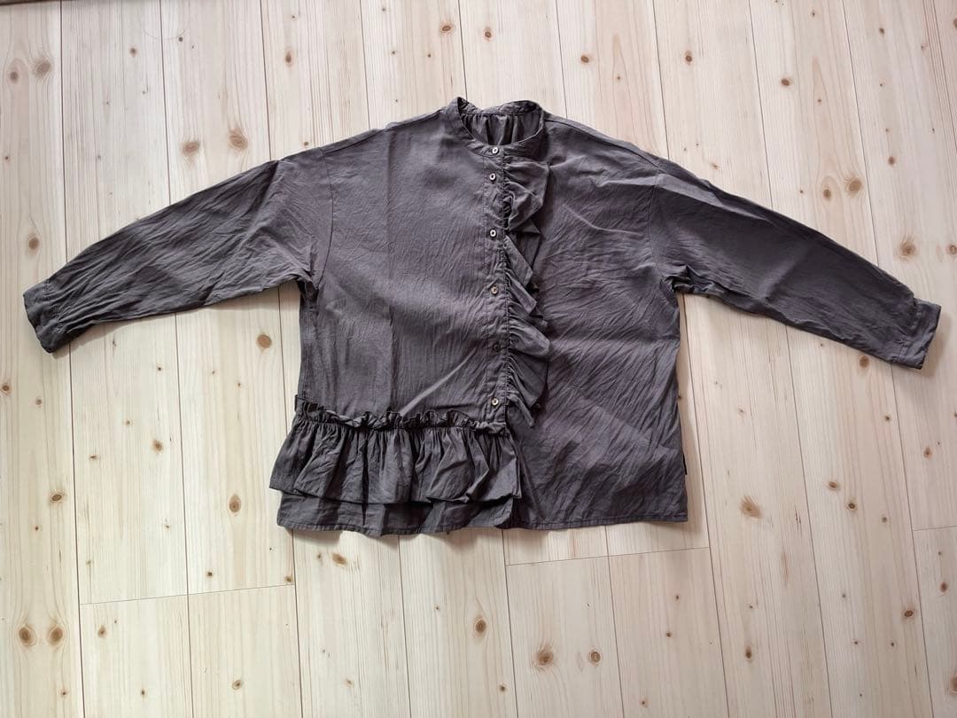 nest Robe ネストローブ / リネンコットン フリルブラウス