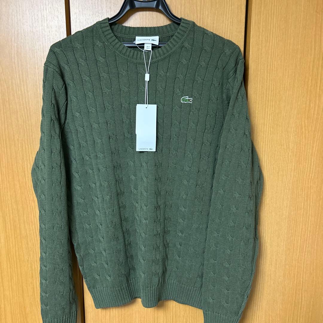 LACOSTE ケーブルニットセーター M
