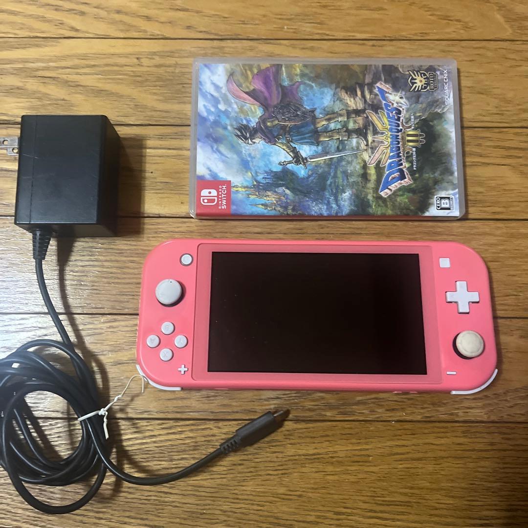 Nintendo Switch Lite ピンク 本体 ドラクエIII