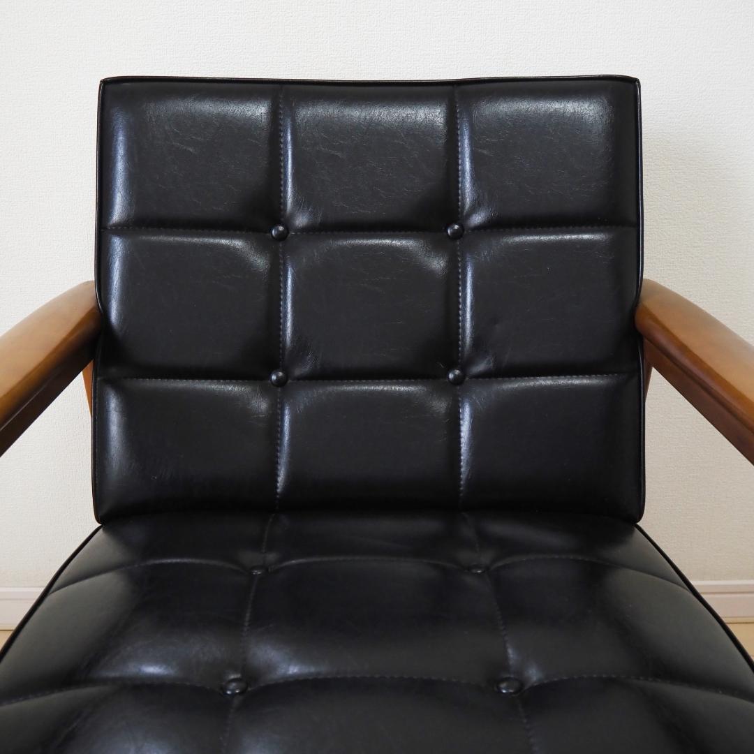 カリモク60 Kチェア1シーター（スタンダードブラック）