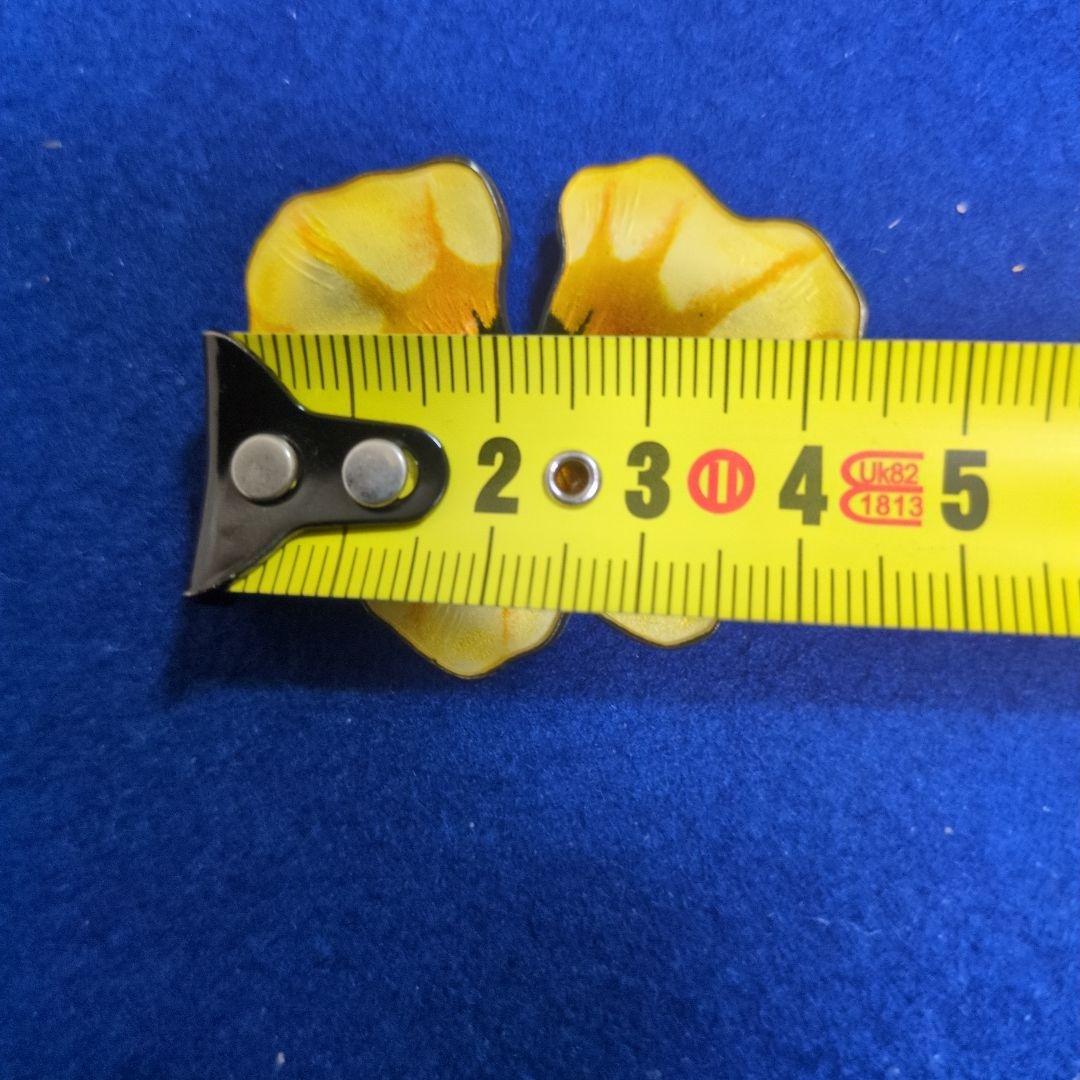 Y03 David Andersen 花型ブローチ 約4.5cm　シルバー