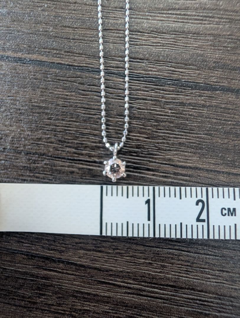 プラチナ ダイヤモンド ネックレス Pt900/Pt850 一粒ダイヤ