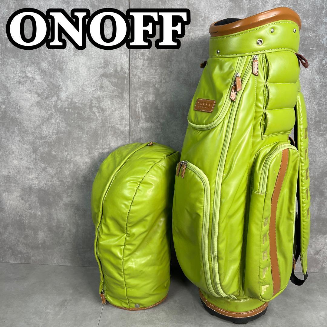 良品　オノフ　カート式キャディバッグ　5分割ポケット　メンズ　レディース