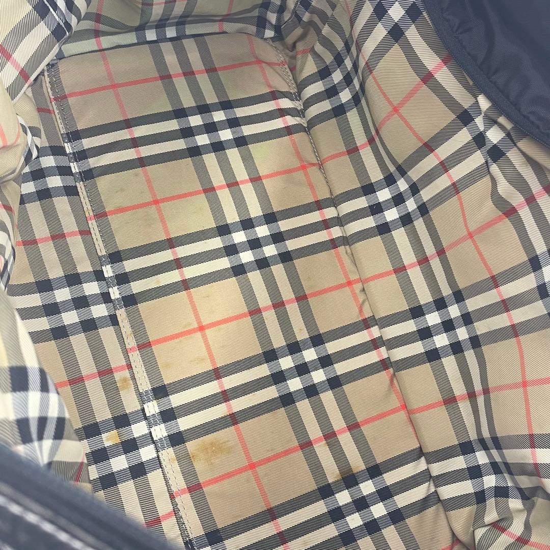 バーバリーゴルフ ボストンバッグ ノバチェック 2way 大容量 ブラック