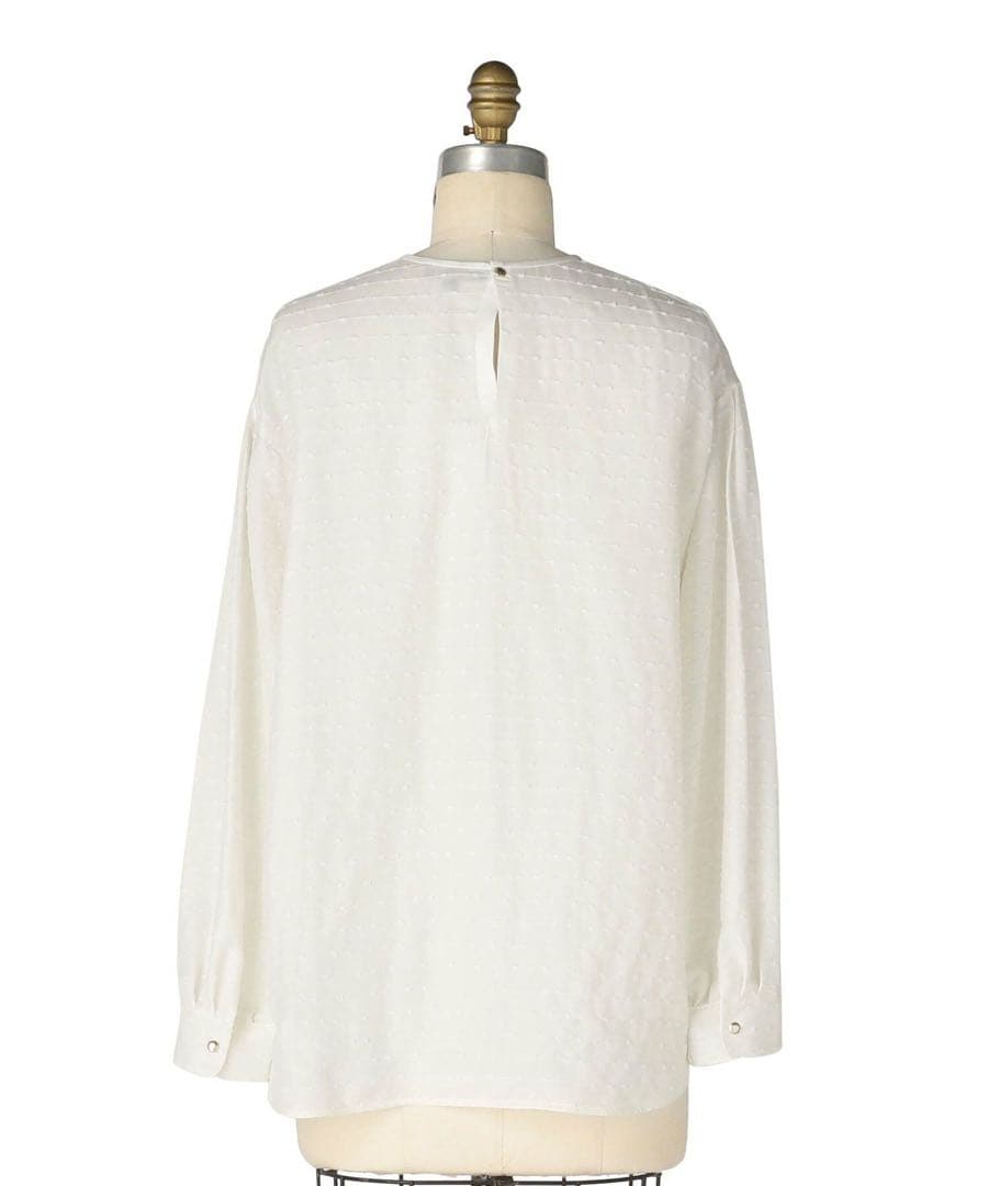 お値下げ＊ Drawer ネップノーカラーブラウス　38