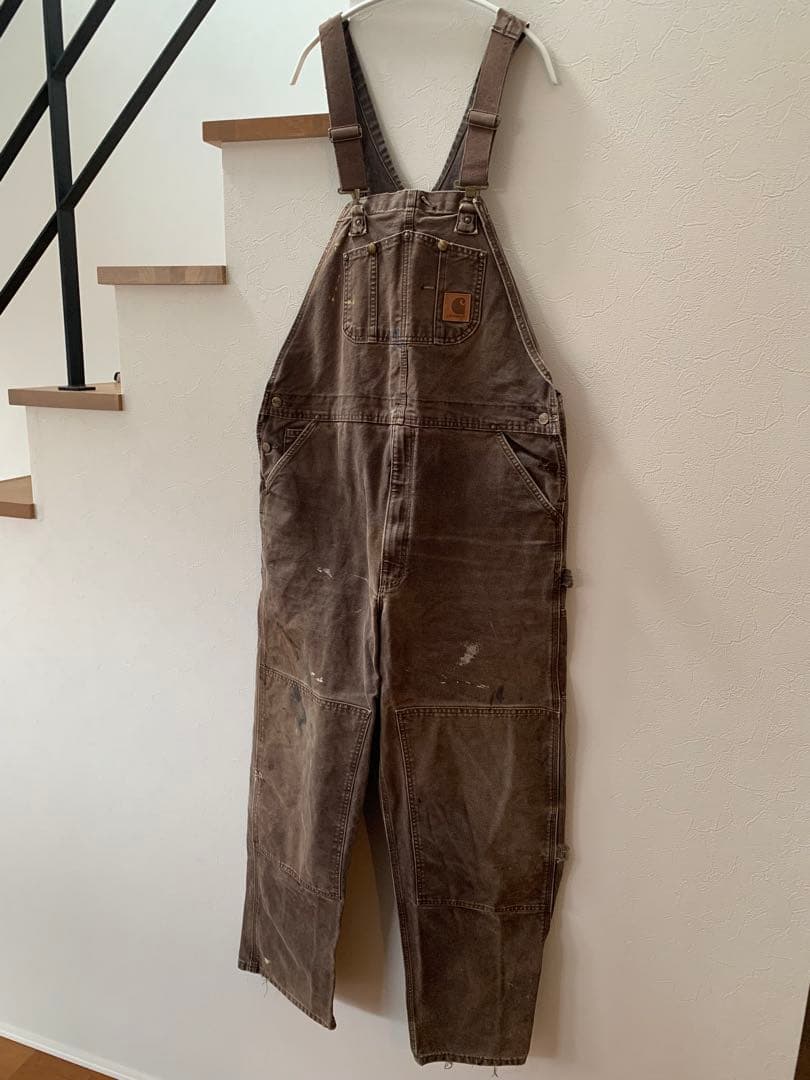 Carhartt ブラウンオーバーオール