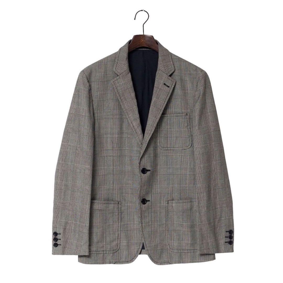 定価11万円 コムデギャルソンオム グレー チェック柄 テーラードジャケット