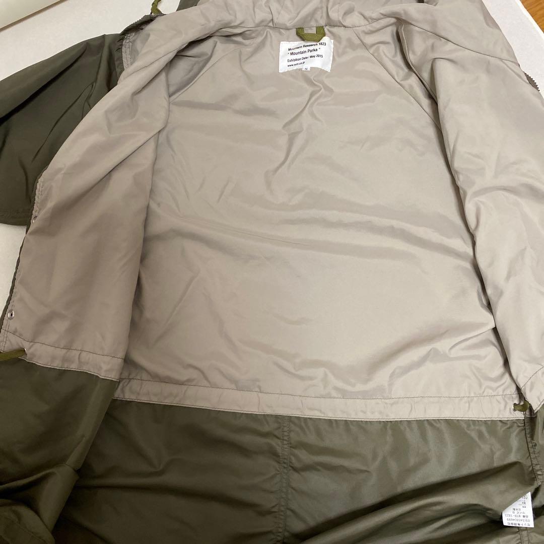 【mountain research】マウンテンパーカー　ナイロン　カーキ＊PI