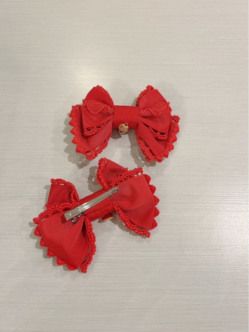 アンジェリックプリティ タータンチェックスカート＋リボンクリップセット