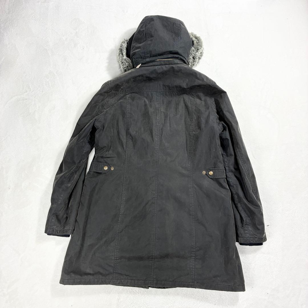 か*ん様 90s英国製 バブアー ビデイル オイルドジャケット ファー フード取