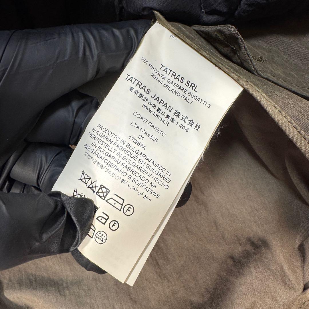 タトラス　モッズコート　ダウンライナー付き　カーキ　01 LTA17A4525