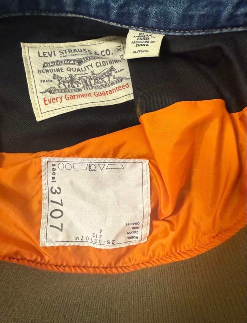 sacai × Levi’s サカイ リーバイス コラボ ジャケット