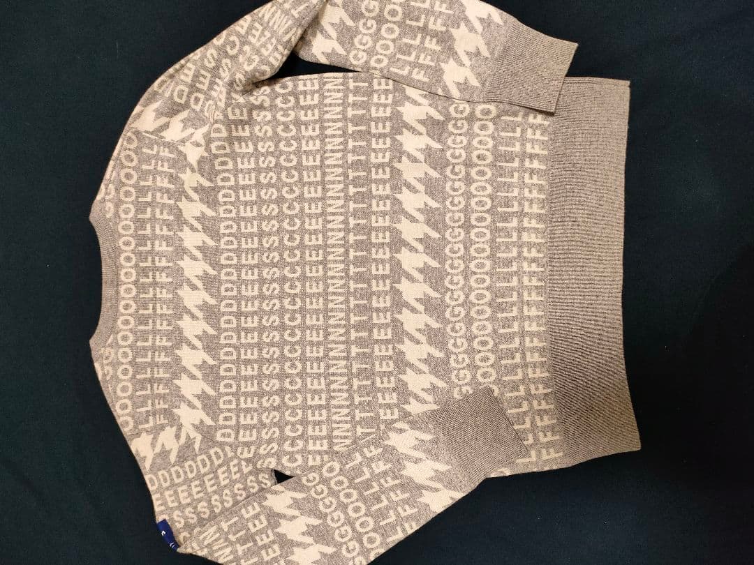 新品　DESCENTE GOLF デサントゴルフ　長袖ゴルフセーター　総柄