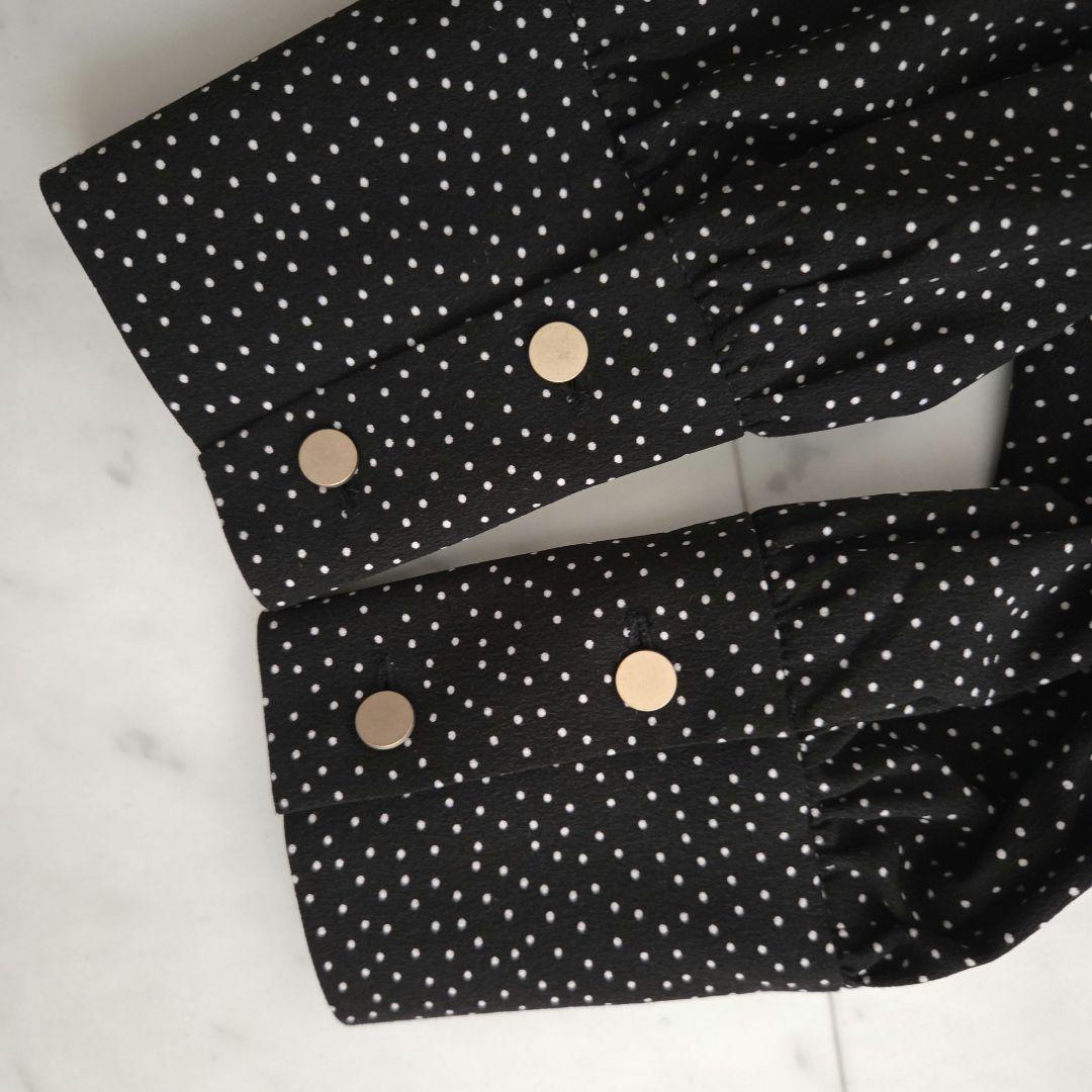 極美品　アンタイトル ボウタイ ロングワンピース ドット柄 現行　ペチコート