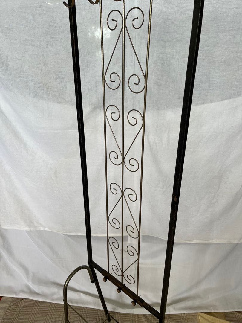 【アンティーク】アイアンフレーム コートラック スリッパラック 昭和レトロ