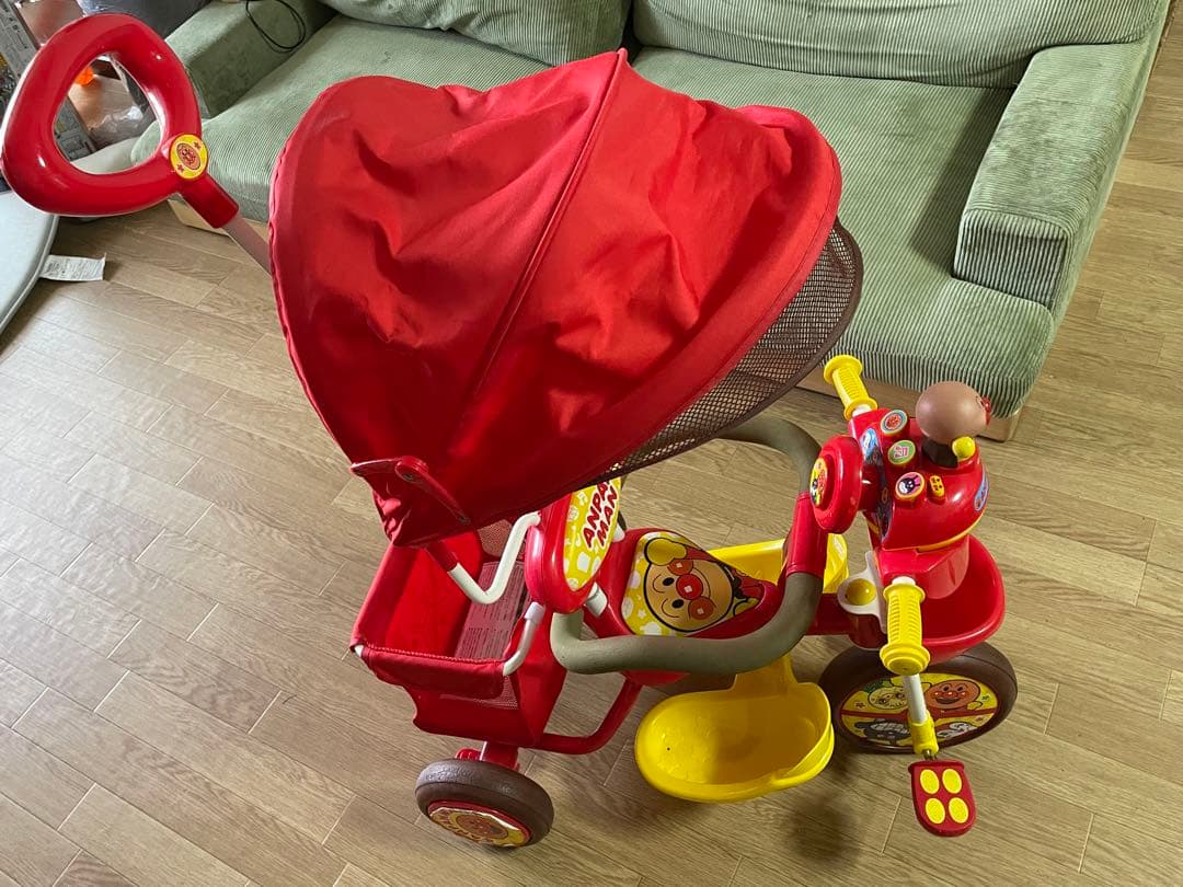 アンパンマン三輪車　デラックス　動作確認済　幼児　お散歩