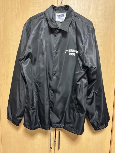 Pherrow's　フェローズ 　コーチジャケット　ブラック　サイズ40