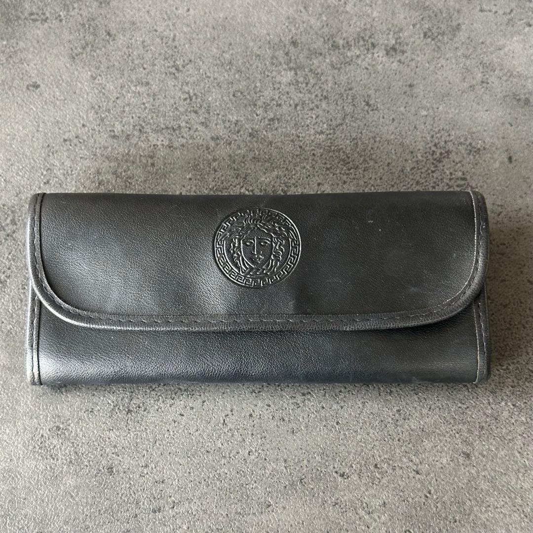 VERSACE メデューサ 鼈甲 金縁 フルリム オーバル サングラス②