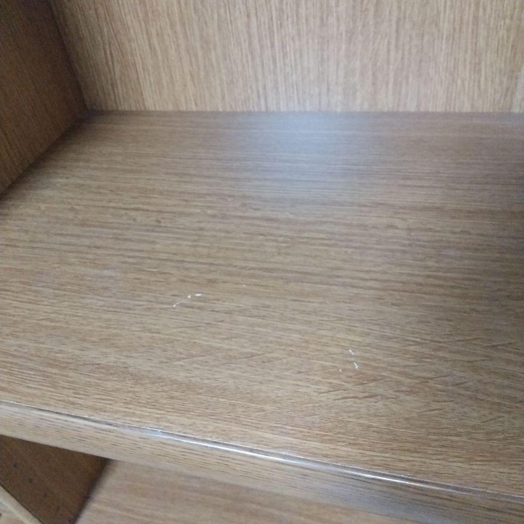 大きい本棚①　木製　ダークブラウン　幅90cm　高224cm　１個　　匿名配送