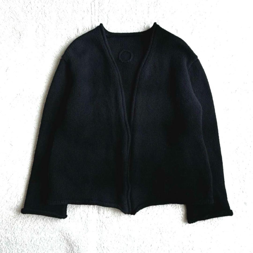 美品 ランフランセダンタン Degas ドガ 黒 ニット カーディガン 日本製
