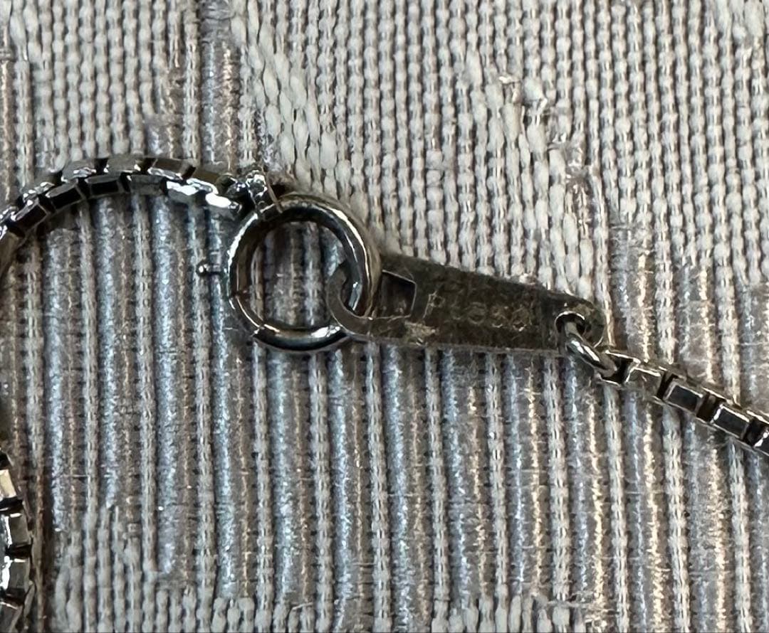 プラチナ　ベネチアンネックレス　チェーンネックレス　Pt850 40センチ