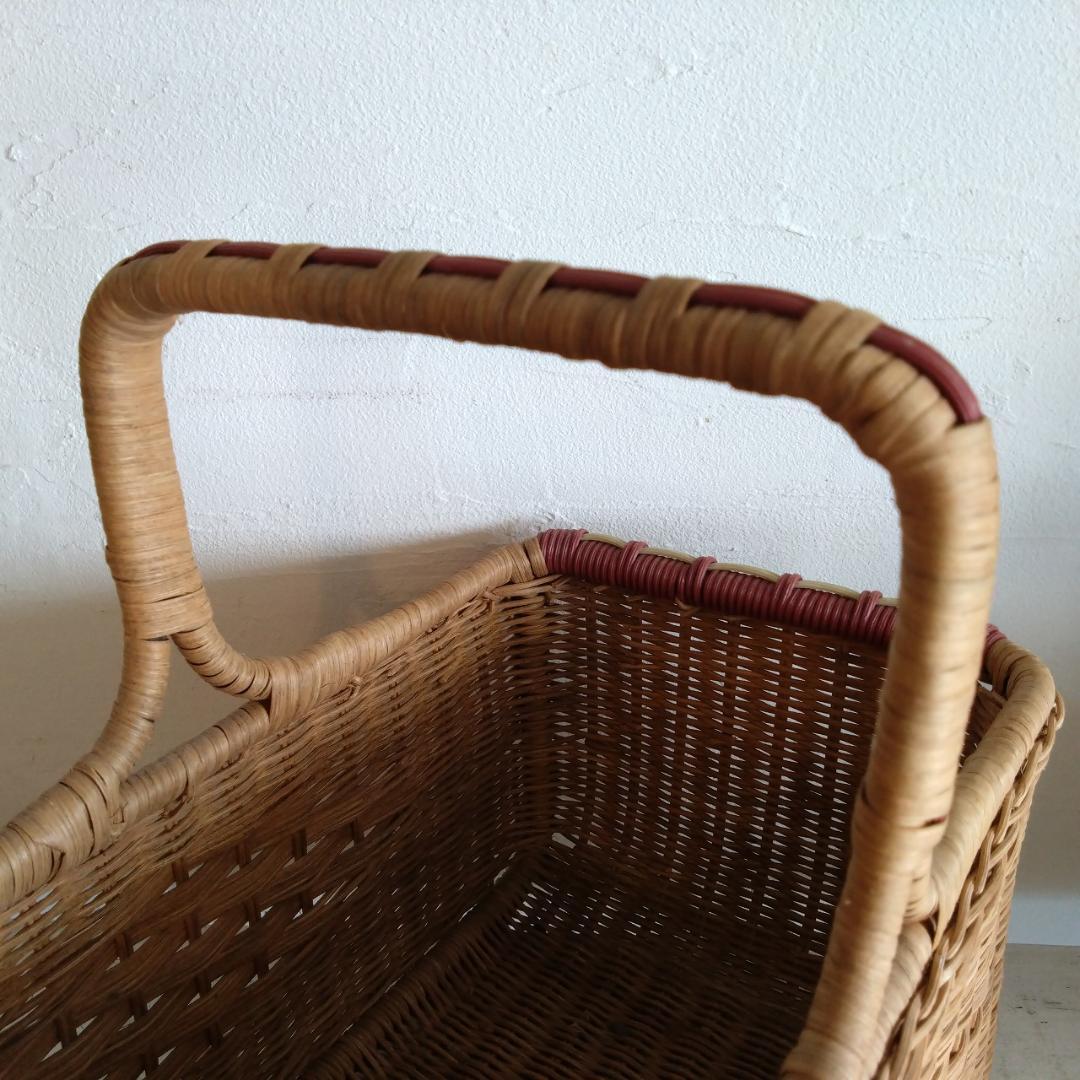 ラタン製バスケット　大　小　2個セット