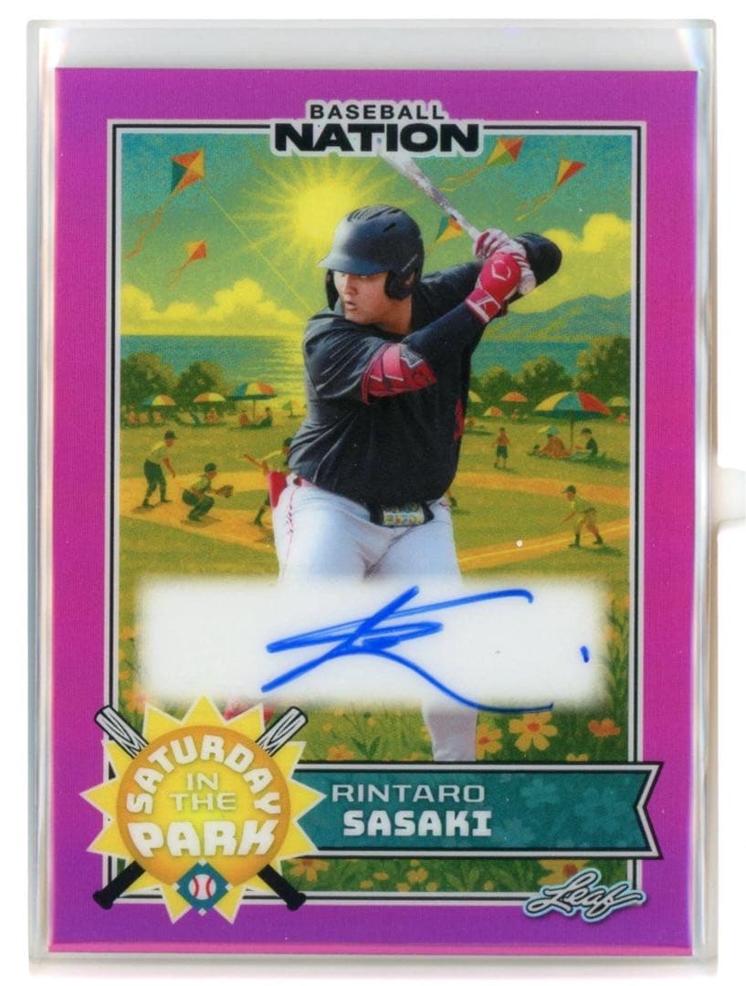 6枚限定 佐々木麟太郎 2025 Leaf ホークス　ソフトバンク　直筆サイン