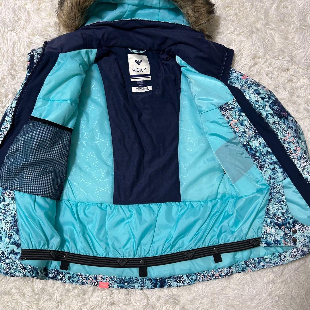 【美品】ROXY ロキシー スキー スノーボード 上下 レディース 花柄 M