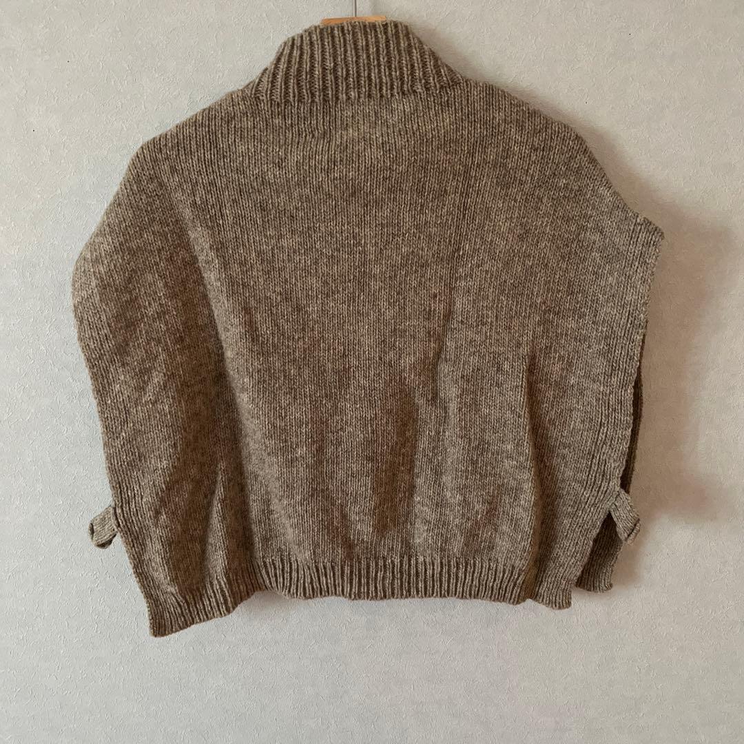 utilité ペルーハイランドウール モックネックベスト