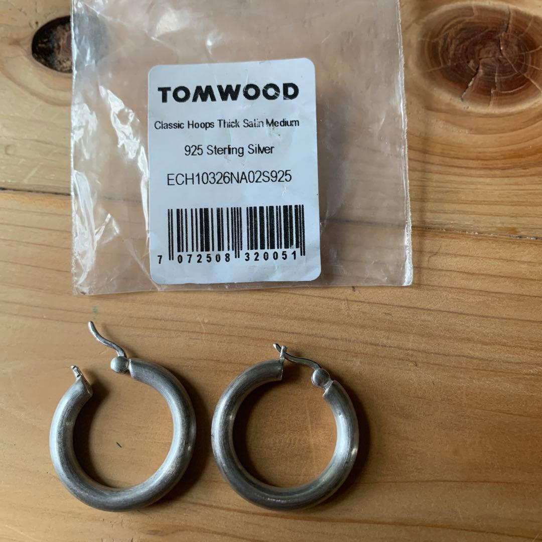 アクセサリー TOMWOOD Classic Hoops Thick Satin Medium