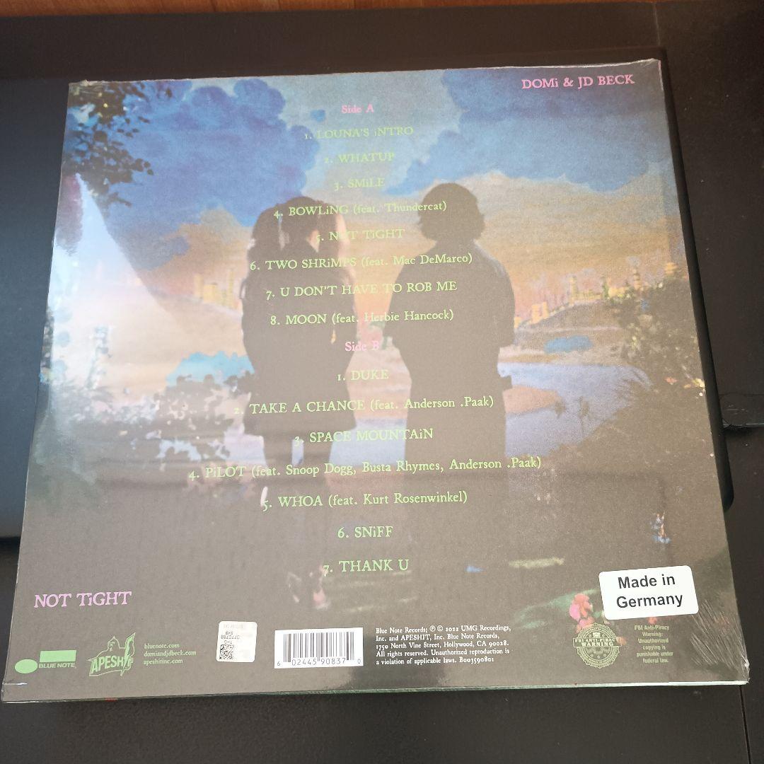 DOMI & JD BECK NOT TIGHT レコード